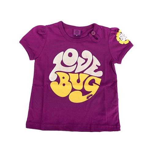 Tee shirt bambino "Lilas Bug" taglia 92 - C219484 