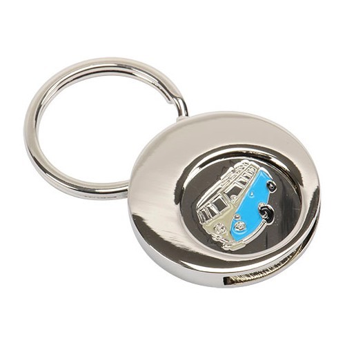  Porta-chaves com moeda de carrinho desenho Kombi Split - C223324 