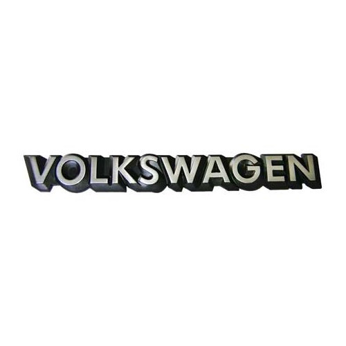  Emblème arrière VOLKSWAGEN chromé sur fond noir pour VW Golf 1 Cabriolet Golf 2 Jetta 2 Polo 2 86C Passat B2 et Scirocco 2 - C223333 