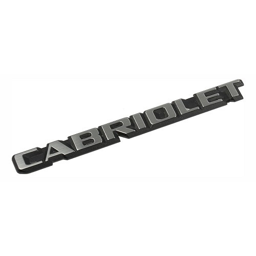 CABRIOLET adhesive emblem for Golf 1 Cabriolet trunk (1987-1993) - European version - C242272