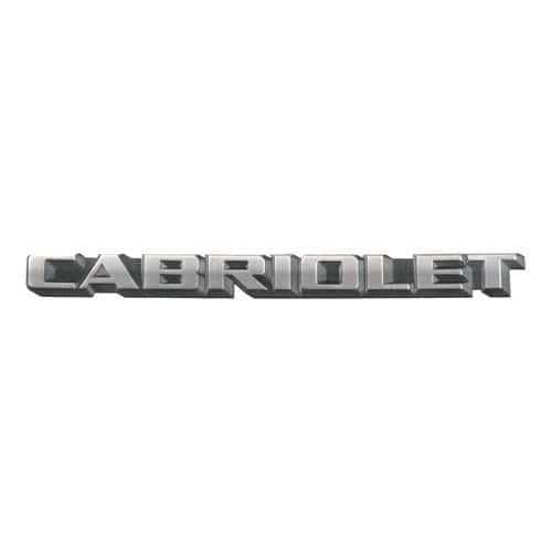 Emblema adesivo CABRIOLET para porta-bagagens do Golf 1 Cabriolet (1987-1993) - versão europeia - C242272-2 