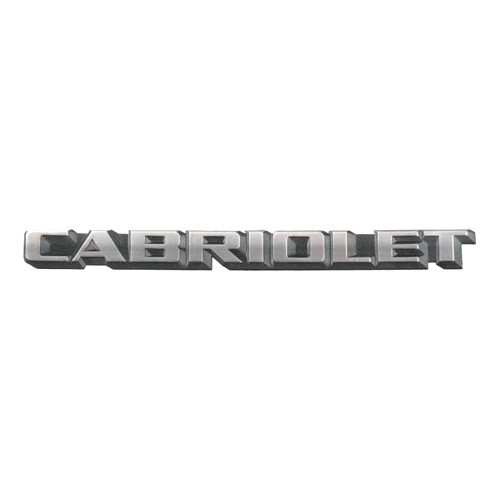 CABRIOLET adhesive emblem for Golf 1 Cabriolet trunk (1987-1993) - European version - C242272