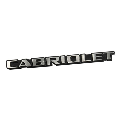  Selbstklebendes Emblem CABRIOLET für den Kofferraum des Golf 1 Cabriolet (1987-1993) - Europa-Version - C242272 