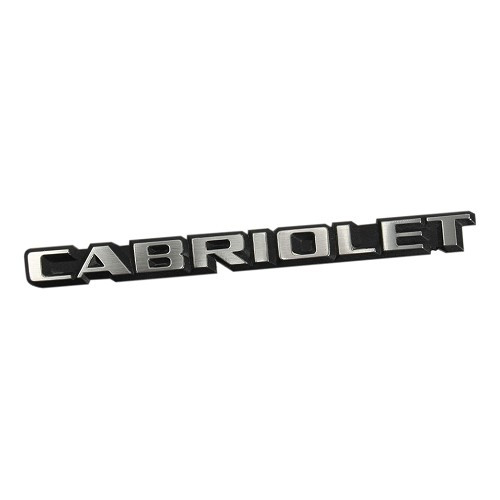     
                
                
    Emblème adhésif CABRIOLET pour coffre de Golf 1 Cabriolet (1987-1993) - version Europe - C242272
