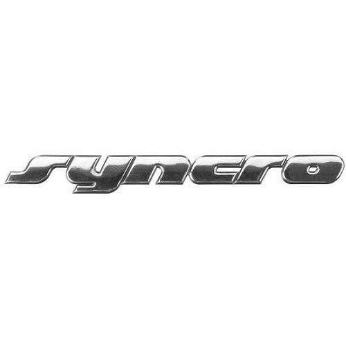  SINCRO" sinal cromo para VW Transporter T25 Syncro - C252520 