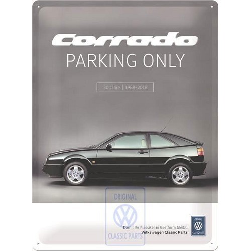 Plaque décorative "Corrado Parking Only", 30 x 40 cm - C261508 