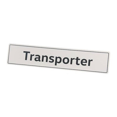  Plaque décorative format plaque d'immatriculation, inscription "Transporter" - C261922 