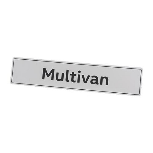  Dekorative Platte im Format eines Nummernschildes, Aufschrift "MULTIVAN". - C261925 
