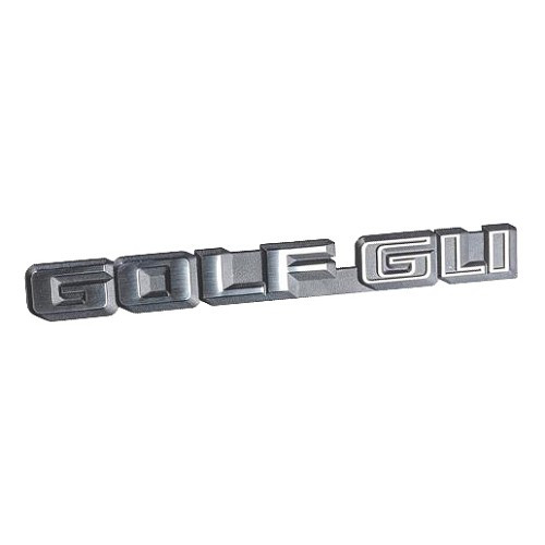  Emblema GOLF GLI para o porta-bagagens do Golf 1 Cabriolet GLI (08/1979-07/1982) - C265468 