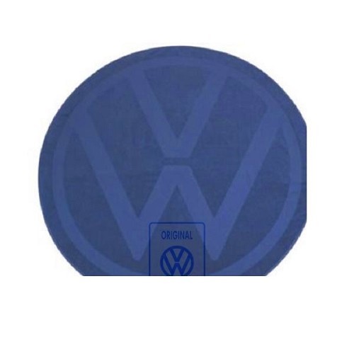  Toalha de banho redonda com logótipo VW - azul - C269836 