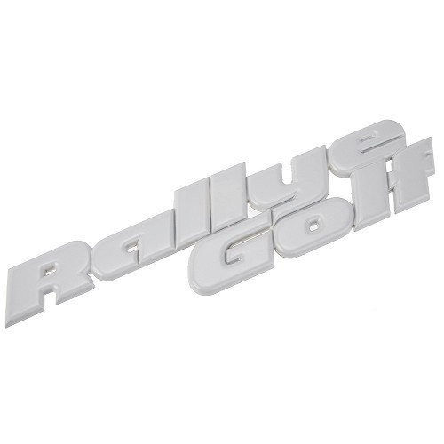  Selbstklebendes Emblem RALLYE GOLF in Grundierung für die Rückseite des VW Golf 2 G60 RALLYE (05/1989-01/1991) - C270139 