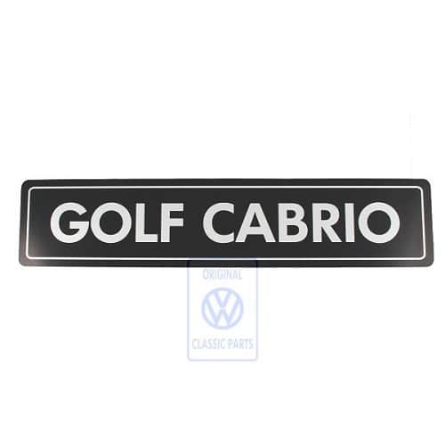  Dekoschild im Nummernschildformat, Beschriftung Golf Cabrio - C270154 