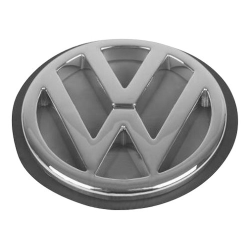  Logo adhésif VW chromé sur fond noir de coffre pour VW Golf 3 Berline Cabriolet et Variant (04/1992-08/1998) - C275557-1 
