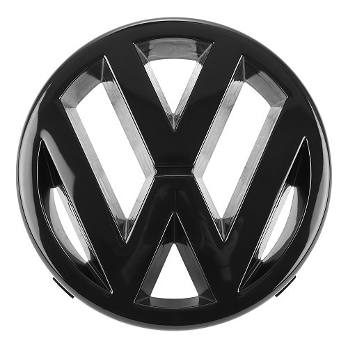  Logo VW 115mm noir satiné de calandre pour VW Golf 4 Berline Cabriolet et Variant (10/1997-06/2006)  - C275911 