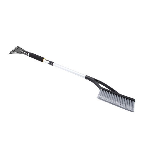 Escoba cepillo y rascador de escarcha con mango aluminio telescópico - 65 a 85 cm - CA10268-1 
