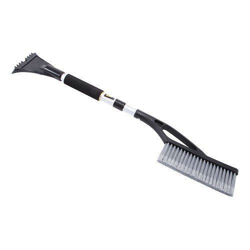  Escoba cepillo y rascador de escarcha con mango aluminio telescópico - 65 a 85 cm - CA10268 