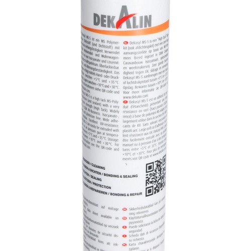 DEKASYL MS-5 polymer-based adhesive & sealant, black, 290 ml - CA10306