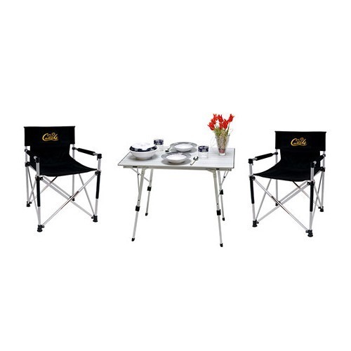  Set 1 tafel 2 personen 90x60 cm 2 fauteuils TOSCANE - CA10346 