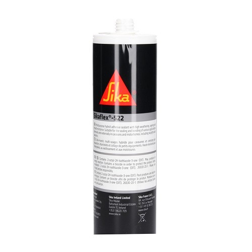  Polyurethane putty adhesive 522 SIKAFLEX - white - cartridge - 300 ml - CA10417-1 