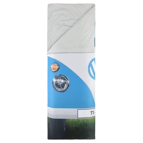 Camper Van blue sleeping bag, 180x75 cm - CA10701