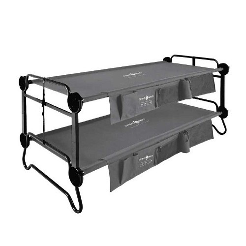  Charcoal grey camp beds DISC-O-BED L - stackable - Size L - CA10903 