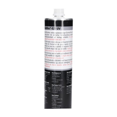  Lote de 3 adhesivos de poliuretano SIKAFLEX 521 UV - negro 300 ml - CA10931-1 