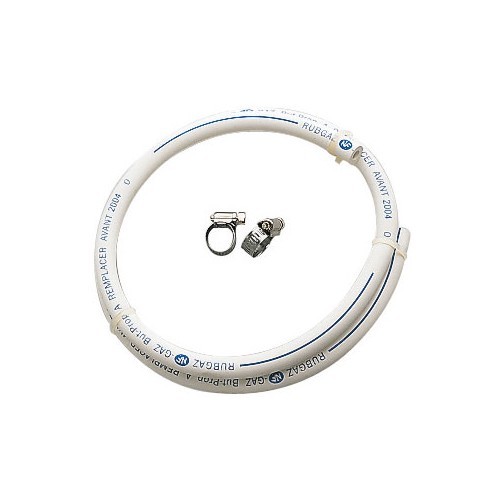     
                
                
    Tuyau gaz butane 1.50 m avec colliers inox - CB10274
