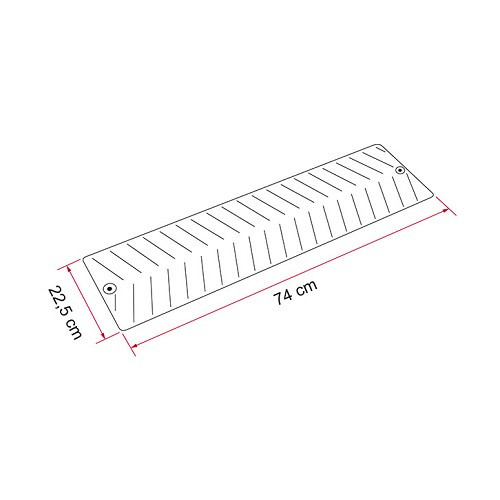Baffle plates 74x22.5 cm GRIP SYSTEM FIAMMA - sold by 2 - CD10206