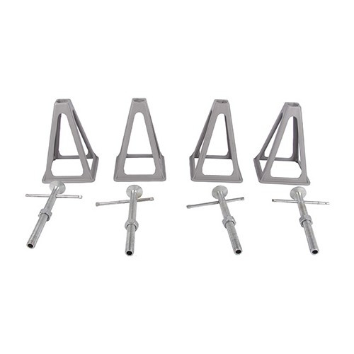 Set of 4 aluminum stanchions 1 Tonne - CD10221