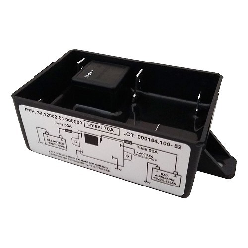  Acoplador de isolamento SCHEIBER de baixa capacidade 50A/maxi 70A -12V- 1 bateria - CD10413 