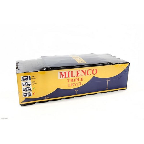  Calços de roda TRIPLE 3 - com 3 níveis MILENCO e saco de arrumação - vendidos em embalagens de 2 - CD10421-1 