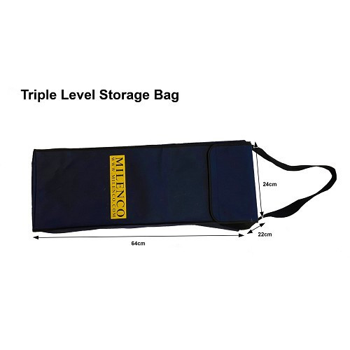  TRIPLE 3 wheel chocks - with 3 MILENCO levels and storage bag-sold in packs of 2 - CD10421-8 