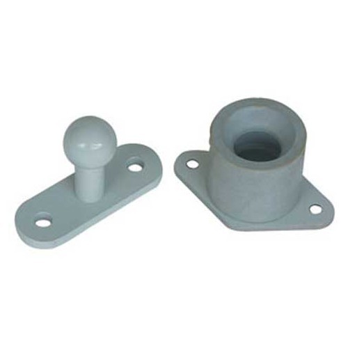 Cerniera per porta esterna in 3 parti Grigio PORTAFOGLIO FIAMMA - CF10010