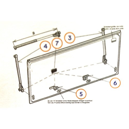 Paire compas VAM300Z baie SEITZ S4 S3 H: 300 mm - CF10066