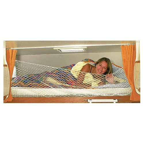  Red de seguridad para cama 200 x 60 cm blanco - CF10124 