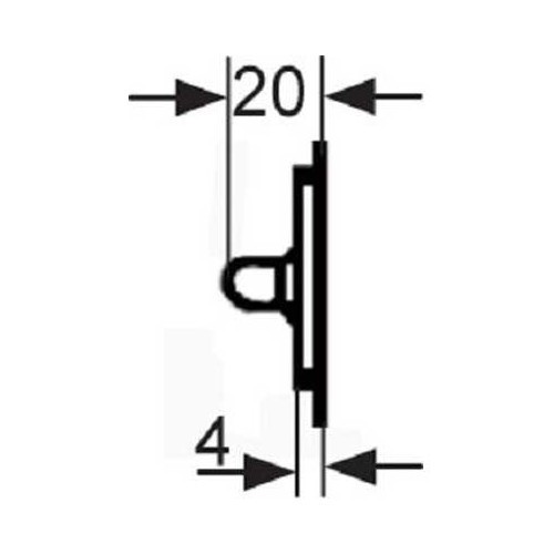  Kunststof ventilatierooster 250x70 mm - wit - CF10156-1 