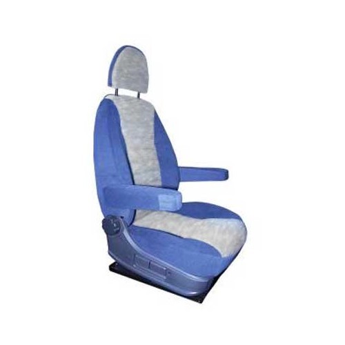 Funda asiento autocaravana azul/gris - CF10244 