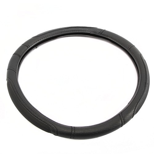  Black steering wheel cover Diameter 42 cm - CF10674-1 