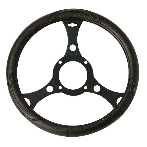  Black steering wheel cover Diameter 42 cm - CF10674 