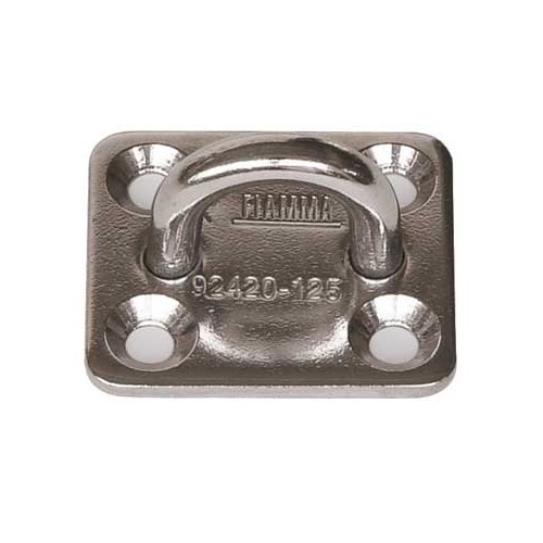  SQUARE PLATES Fiamma stainless steel bunker hooks - sold in packs of 4 - CF10800-1 
