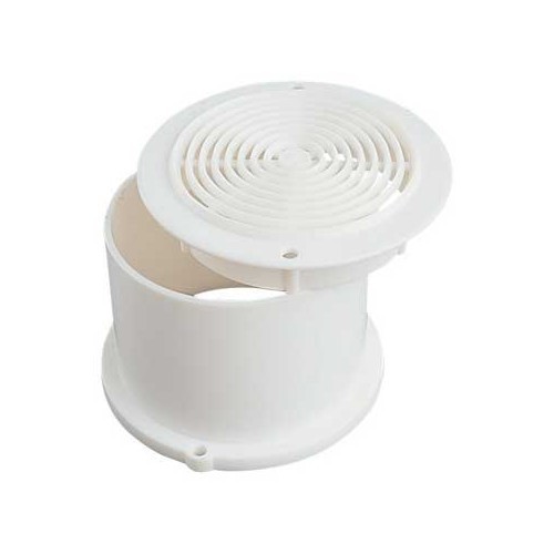  White round floor grilles - sold in packs of 2 - CF11044 