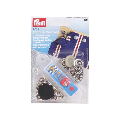     
                
                
    Kit de 10 boutons pression pour rideaux - CF11183
