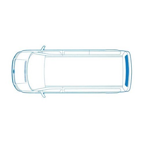  Rearhatchback curtain for VW T4 90 ->03 - CF11259-4 