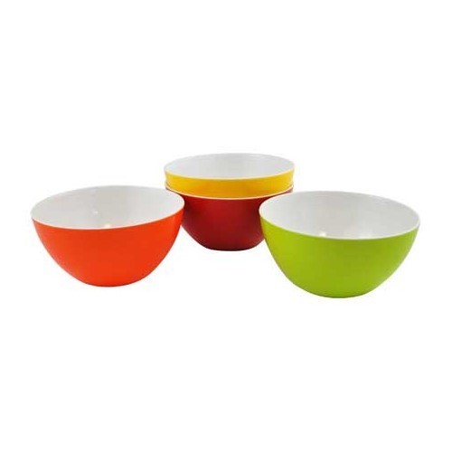  Set of 4 melamine bowls, 4 colors - CF12049 