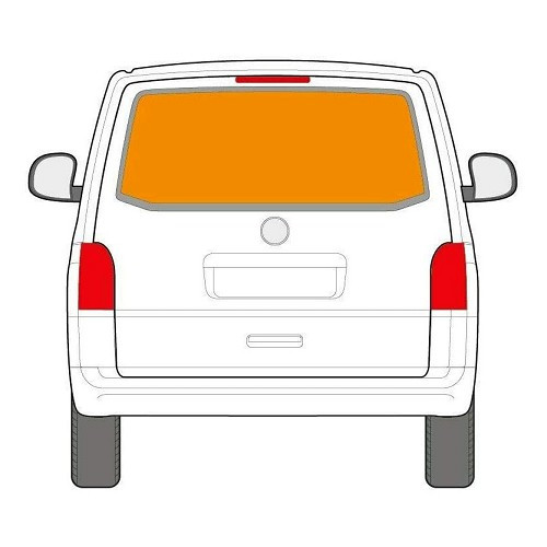 Tenda interna per portellone posteriore per pour VW Transporter T3/T25, 79->92 - CF12291