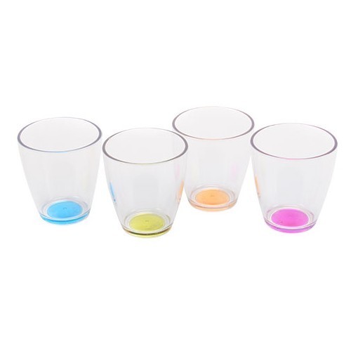 Set of 4 SAN anti-slip colored glasses - CF12334