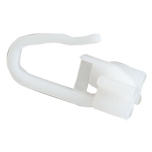 Set of 25 white nylon staples with curtain gliders for I-rails - CF12348