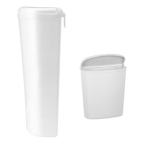 BRUNNER Pillar White 5.5 litre cupboard door waste bin - CF12403