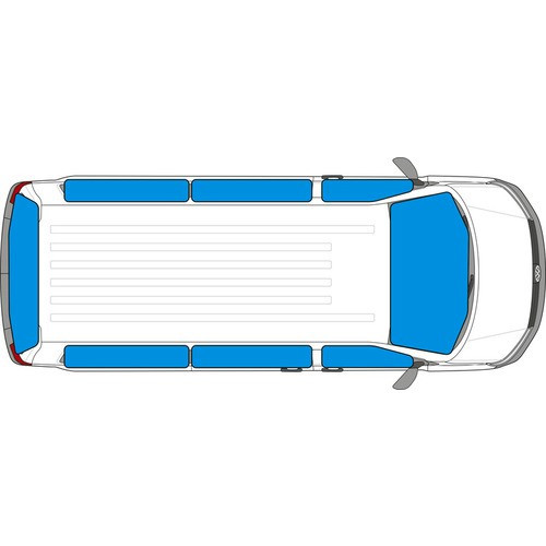 Isolants (8) thermiques intérieurs 9 couches pour VW Caddy Maxi de 2004 à 2020 - CF12435
