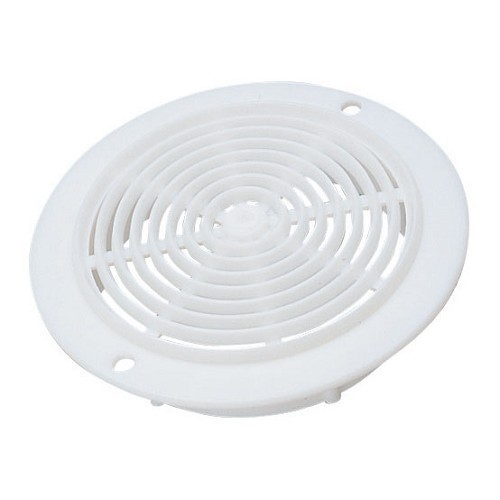  78 mm round plastic ventilation grille, white - CF12607 